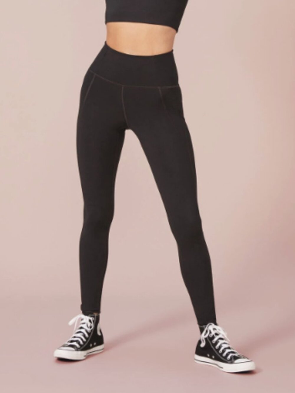 Girlfriend Collective Compressive High-Rise Legging in Shadow size xs